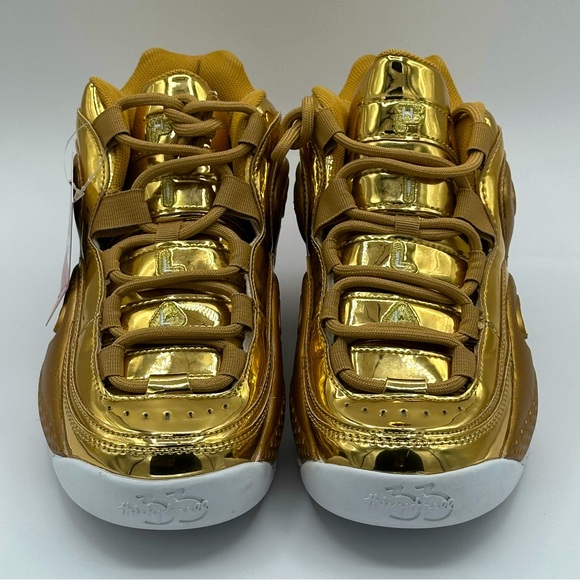 Fila Grant Hill 3 Metallic Gold Athletic Basketball Shoes Sz Men 7 Women… - Picture 2 of 8